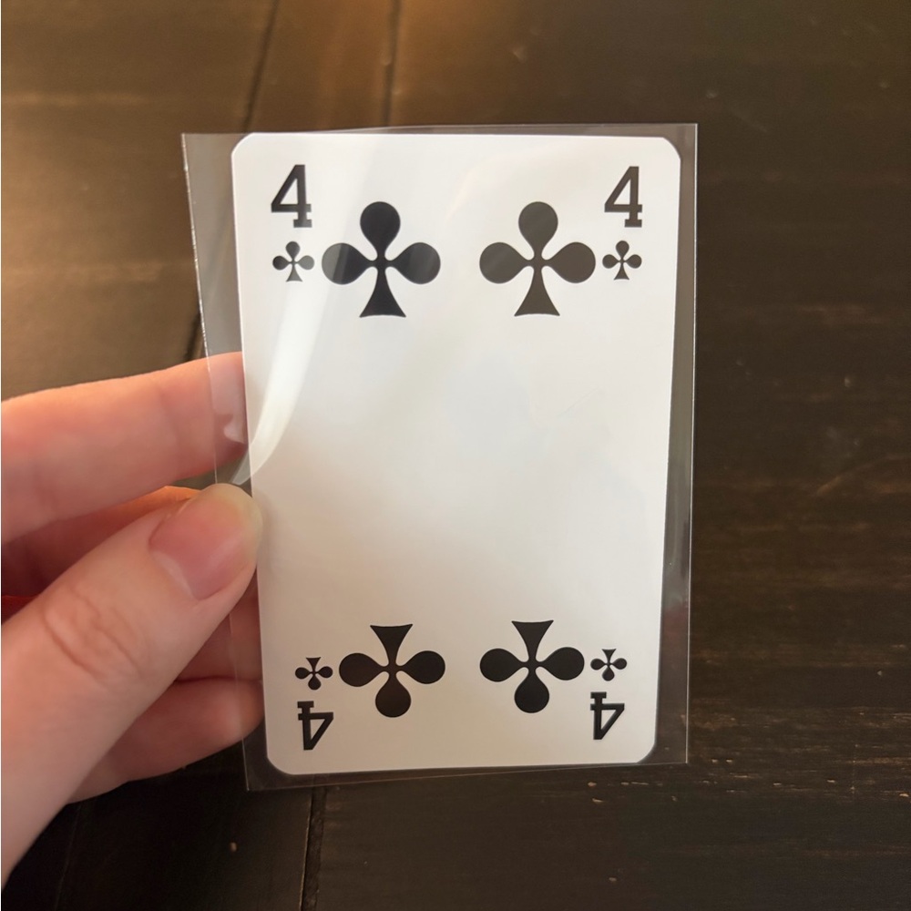 Louis Vuitton Playing Card - 4 of Clubs